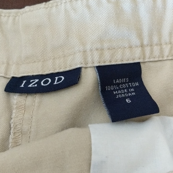 Izod 100% cotton beige shorts - Picture 3 of 4